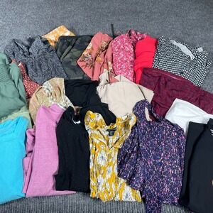 Womens 1X XL Lot Wholesale 21 Items Tops‎ Shorts Skirts Dresses Resale Reseller